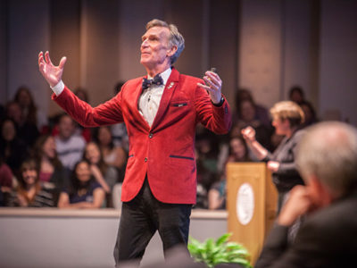 2015 Charter Day Weekend: Bill Nye 'The Science Guy' speaks during Cornell and the Joy of Discovery: Any Person, Any Planet.
