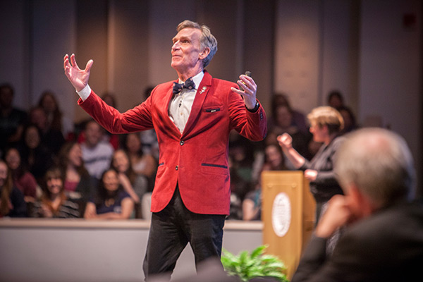 2015 Charter Day Weekend: Bill Nye 'The Science Guy' speaks during Cornell and the Joy of Discovery: Any Person, Any Planet.