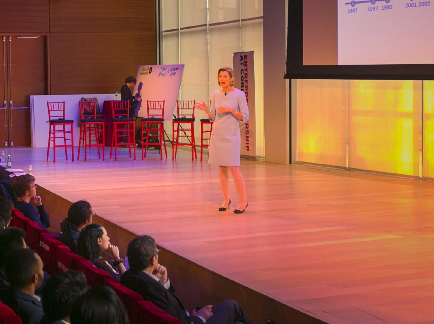 Sallie Krawcheck, CEO, Ellevest, speaks at the 2016 Cornell Entrepreneurship Summit.