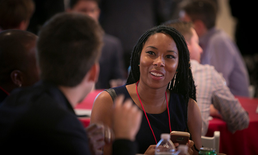 The networking lunch at the 2016 Cornell Entrepreneurship Summit.