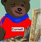 Illustration of Cornell bear