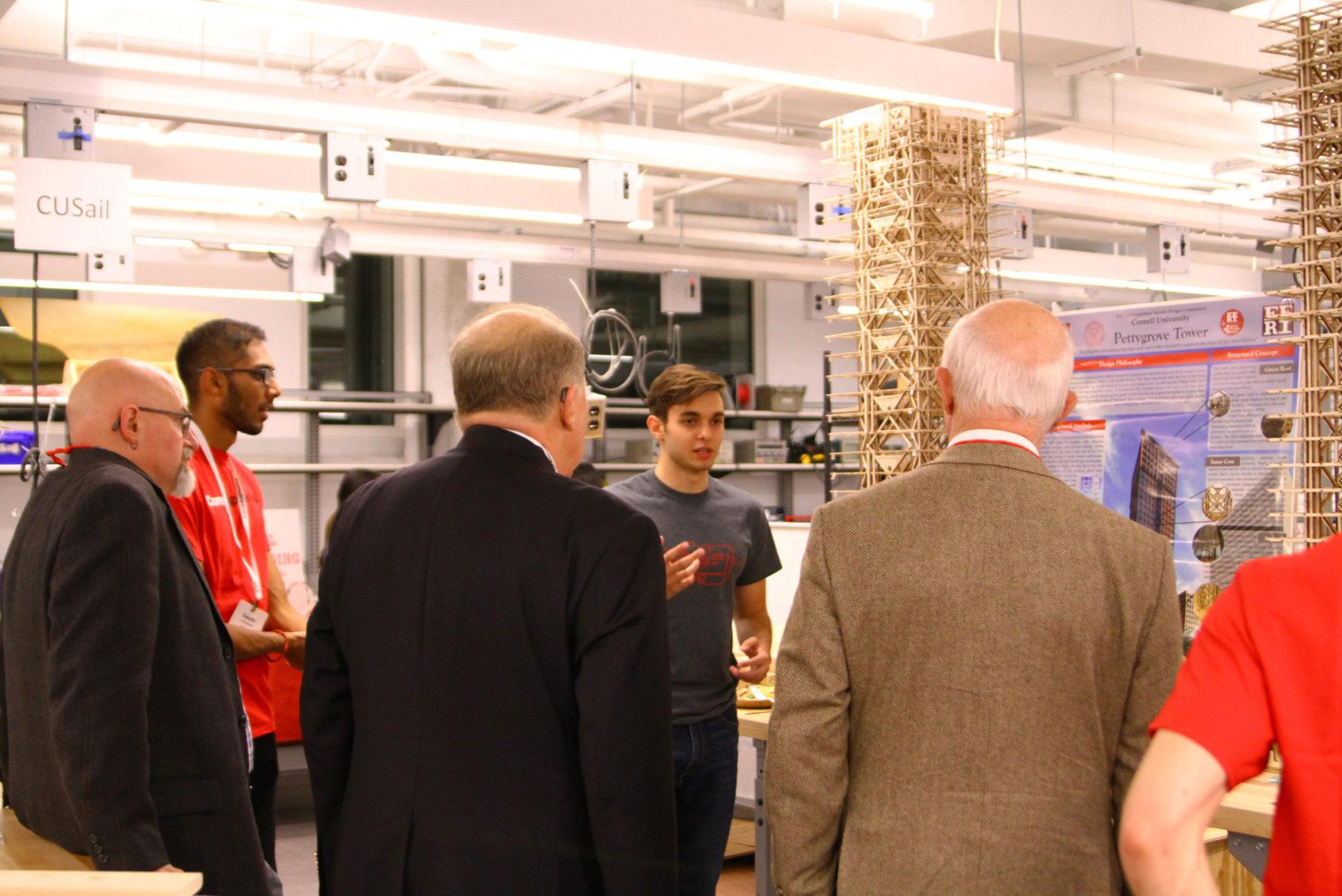 Engineering project teams in Upson Hall