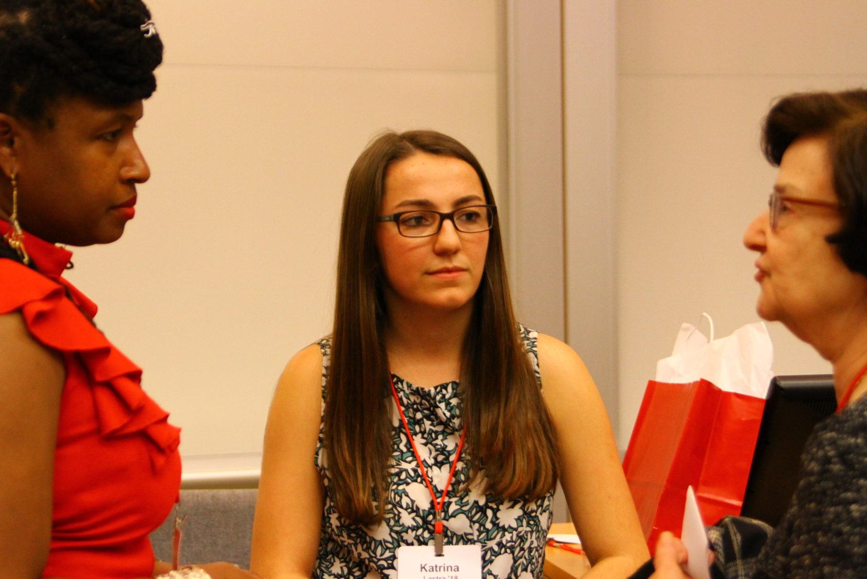 Katrina Lastra, a student panelist at the first-gen TCAM panel