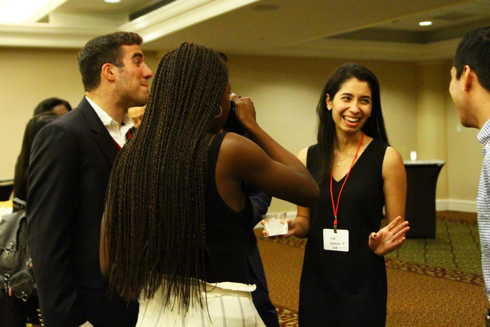 Students at the TCAM 2017 networking event