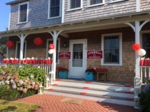 The Martha's Vineyard home of Deborah Arrindell '79, ready for reception guests.