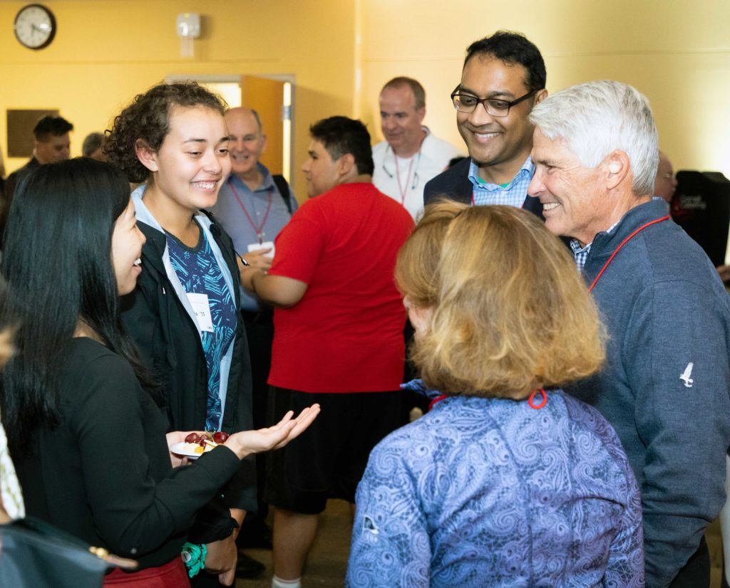 First-year students and alumni come together to share Cornell experiences during Trustee-Council Annual Meeting.