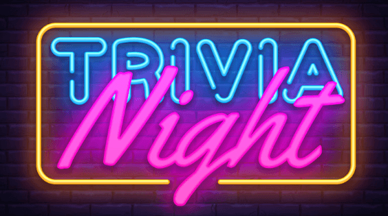trivia night in neon lights