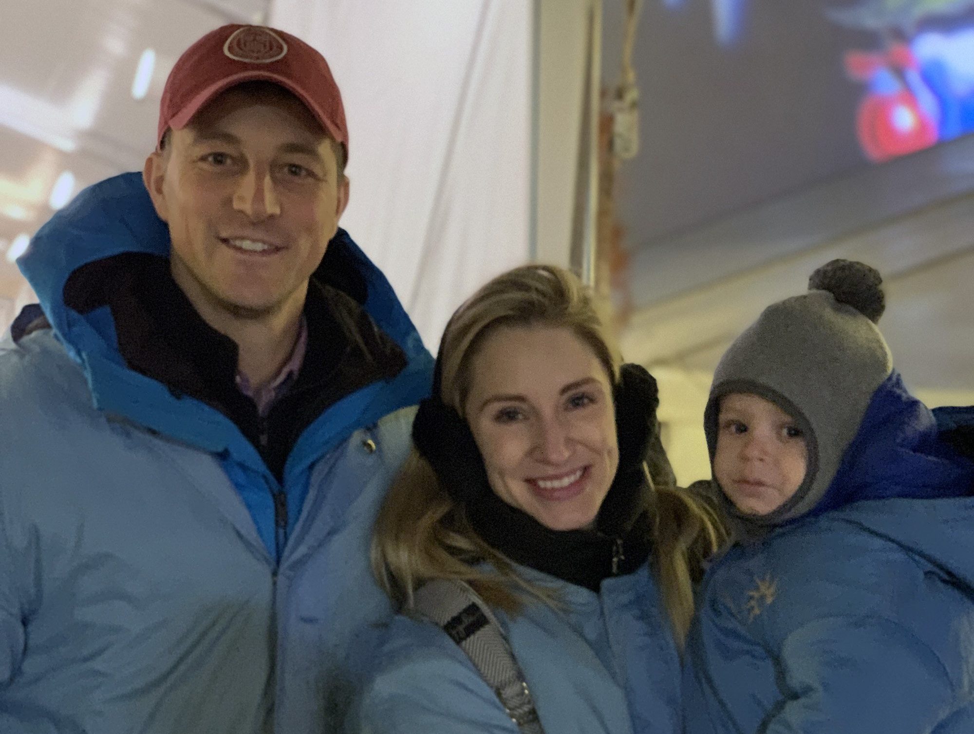 Eric Jones ’04, Isabela Jones ’08, and Atlas Jones (prospective member of the Class of 2039)