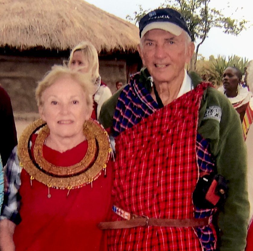Ben and Marlene on safari in Tanzania.