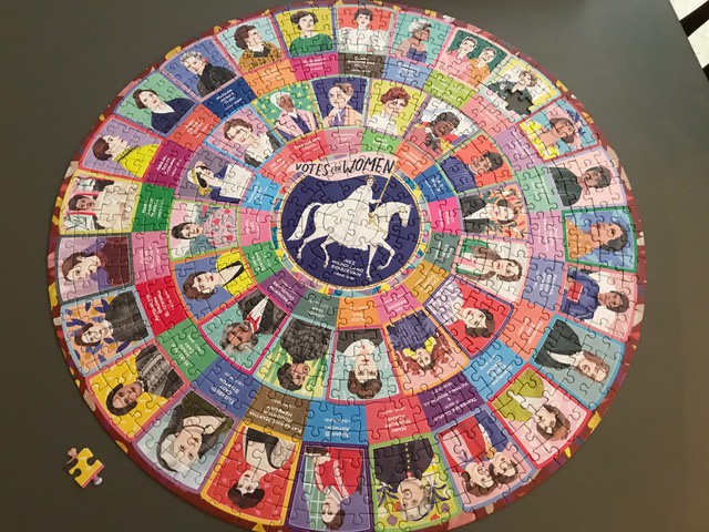 “My daughter-in-law chose this puzzle for me and ordered one for herself and her family. She invited me to a FaceTime social meeting where we each worked on the puzzle as we chatted,” C.Sue says.