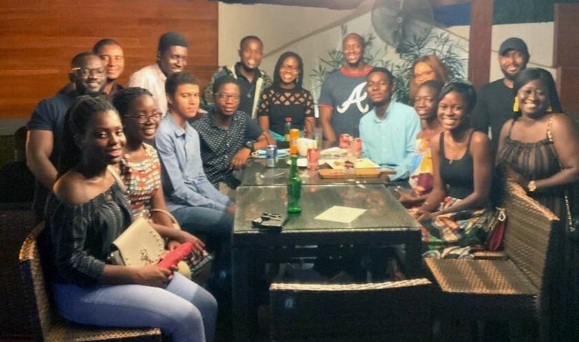 Ghana meet and greet for Study Away students, organized by local alumni.