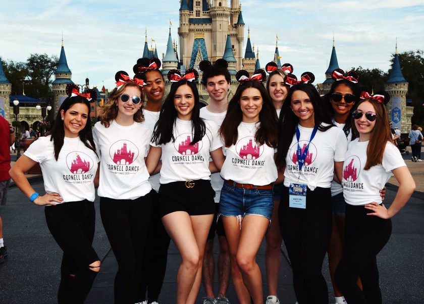 CUDT team members enjoy a celebratory day at Magic Kingdom following the UDA competition in February 2020.