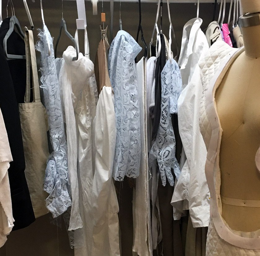 Yvonne Schichtel has converted her closet into a clothing rack.