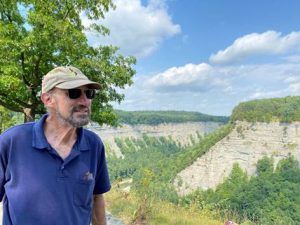 Don Rakow enjoying nature at Letchworth State Park