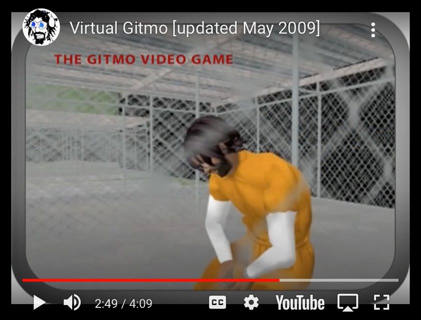 screenshot of “Gone Gitmo” video game
