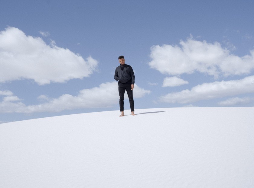 Jelani at White Sands National Park in New Mexico in March 2021