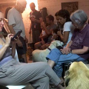 Jillian’s first experience in a bomb shelter in Tel Aviv