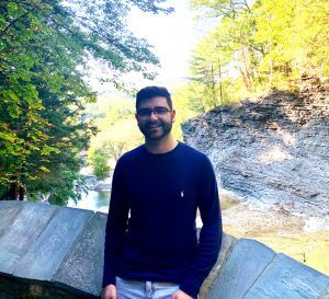 John at Buttermilk Falls in September 2020