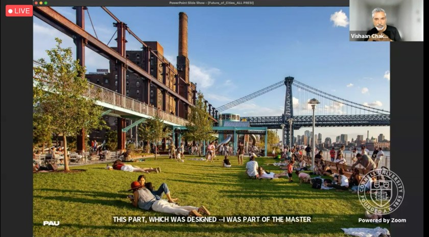 Domino Park in NYC, which Vishaan helped design, brings together residents from different communities and socio-economic groups.