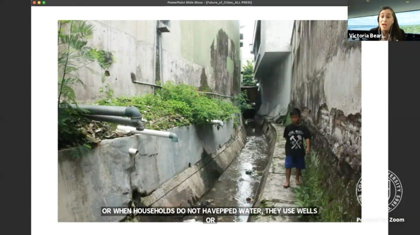 Screenshot of self-provided sanitation solutions, in which wastewater is released into an open canal