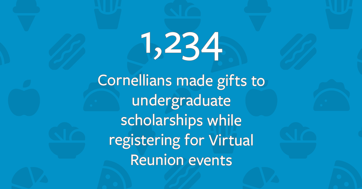 Cornellians give to support scholarships during Reunion weekend