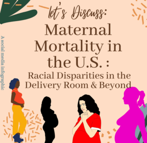 A student in Jamila’s class created a series of infographics focused on maternal mortality.