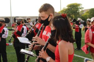 The BRMB performing at the Homecoming post-game concert