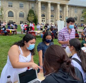 COULD members share their mission and goals with interested students at fall 2021 ClubFest.