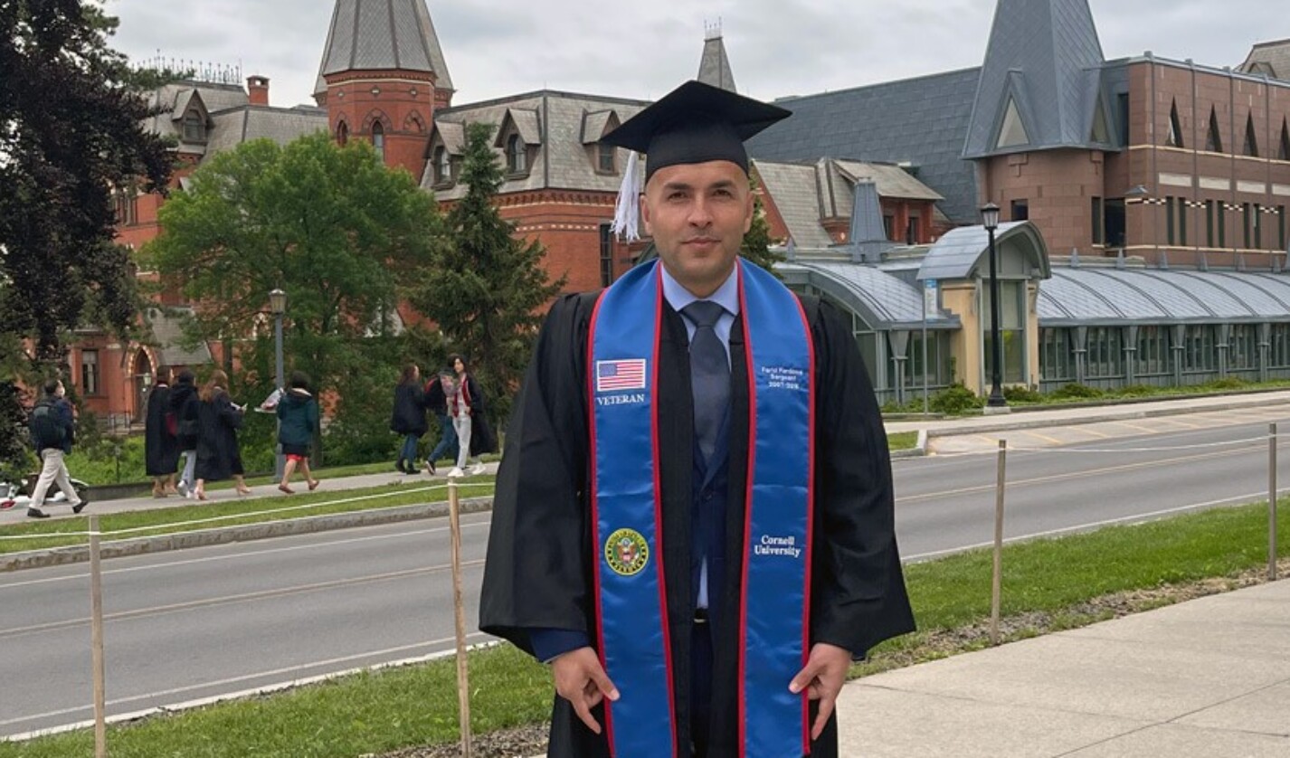 Farid at his Cornell graduation in May 2021