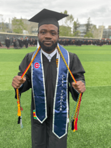 Lamin at Cornell Commencement 2021. 