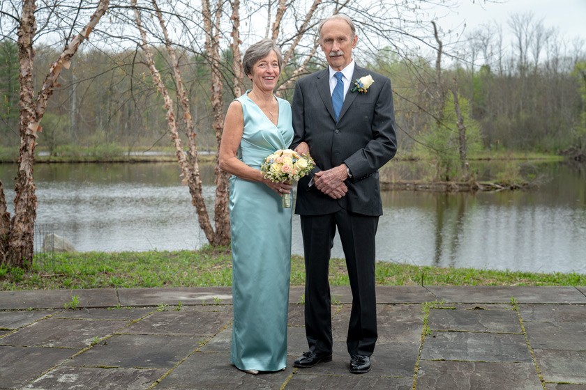 Susan Murphy and Hal Craft at their wedding. “Having both lost our spouses, Hal and I were married in May 2019. It has been a wonderful chapter in the life we are sharing,” Susan says.
