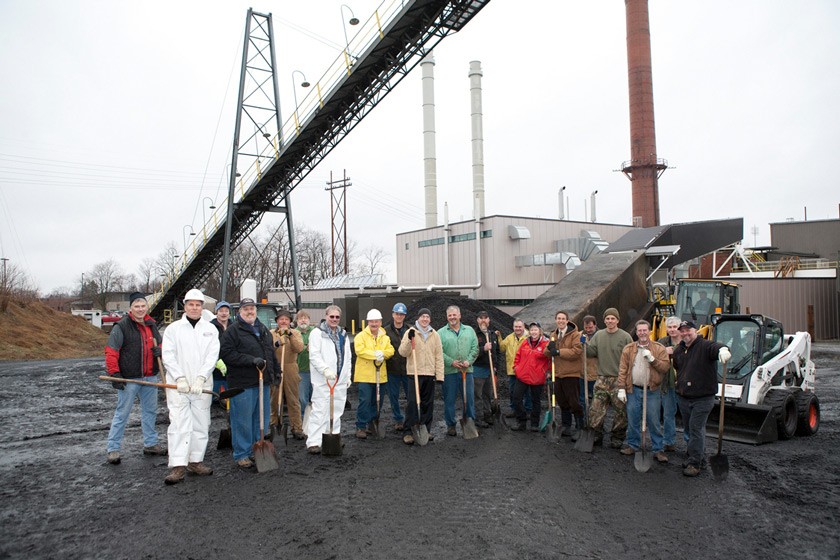 Cornell’s last coal delivery. The university stopped burning coal onsite in March 2011.