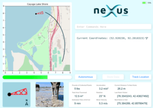 The Nexus Graphic User Interface displays information about the robot to the user.