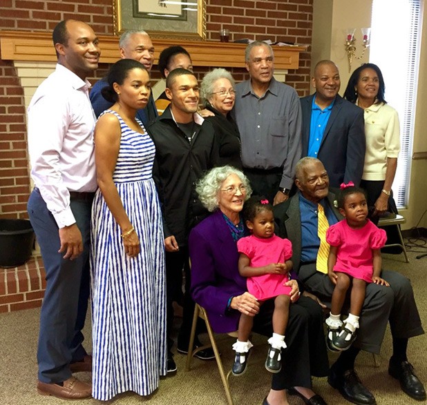 Four generations of the Nash Family at the Sigma Chi Reunion in Greenville, SC in 2017. Harry and his wife, Ella Mae, are in the foreground with two of their great grandchildren.