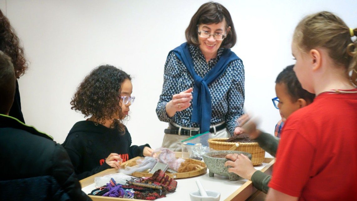 Carol Hockett and children