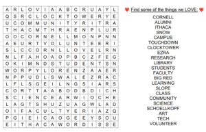 Big Red word search