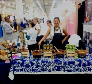Isela at the New York City Fancy Food show in 2019