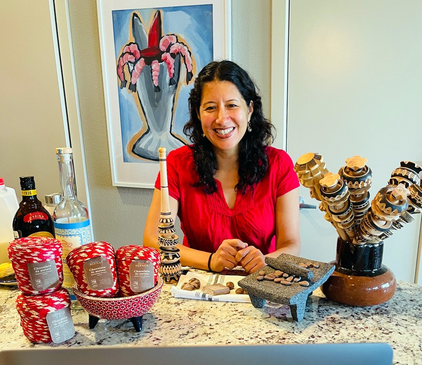 Isela at a Cornell Mosaic virtual brunch during Reunion 2021