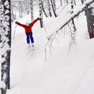 Christian skiing in Tignes, France