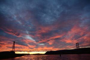 Night falls on Rio Gallegos