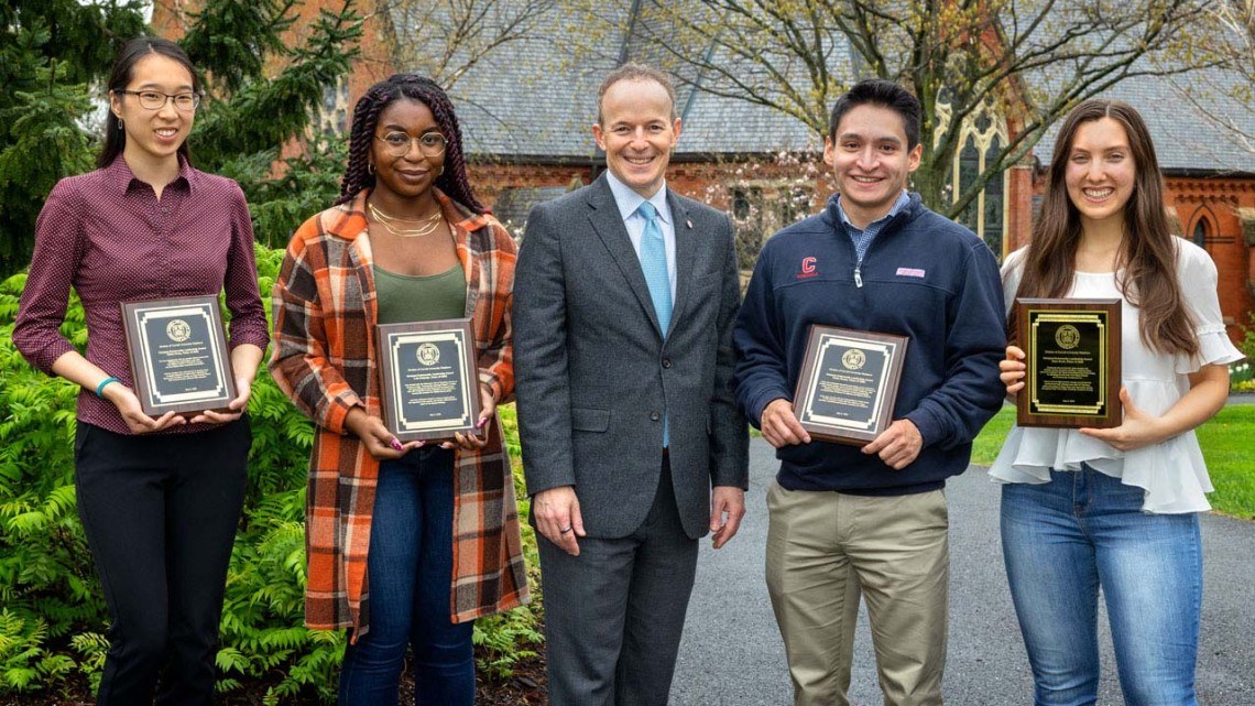 Student winners of the 2022 Cornell Campus-Community Leadership Award