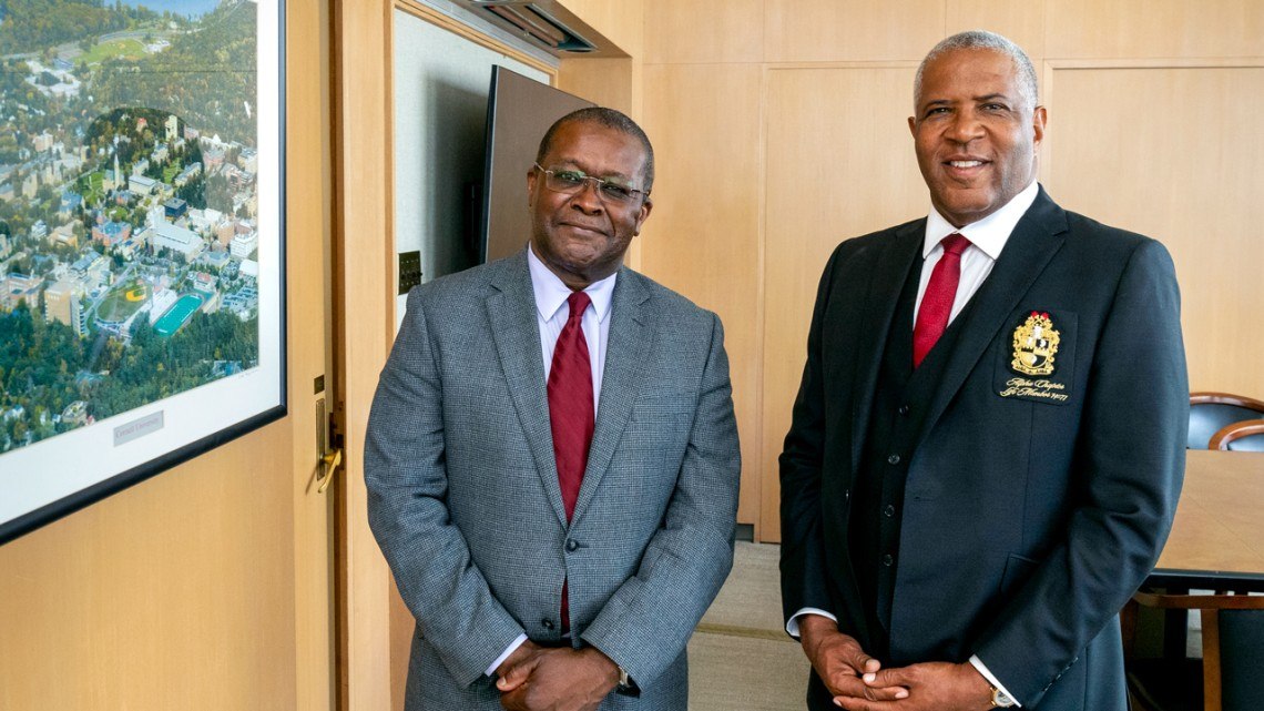 Lynden Archer and Robert F. Smith ’85