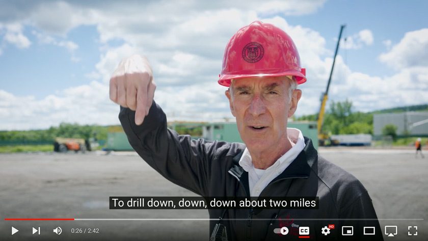 Bill Nye ’77 explains Cornell's plan to use Earth Source Heat