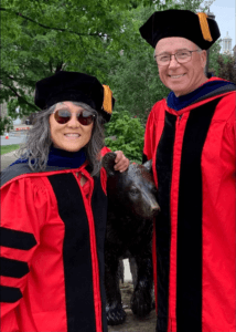 Yonn K. Rasmussen ’83, MS ’86, PhD ’89 and Ezra Cornell ’70 