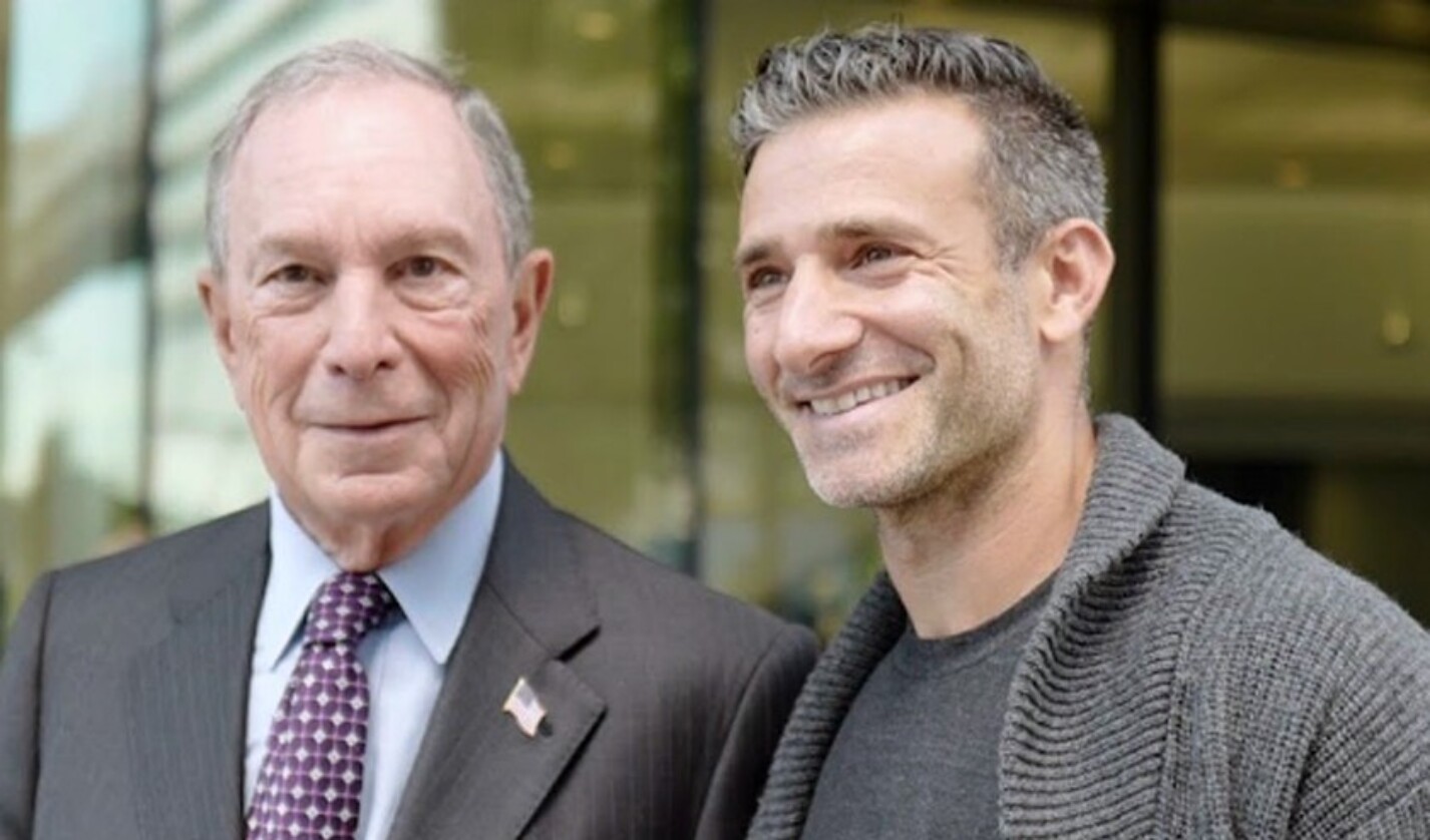 Josh Wolfe ’99 at the opening of Cornell Tech with former NYC Mayor Mike Bloomberg