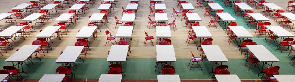 Tables in Barton Hall