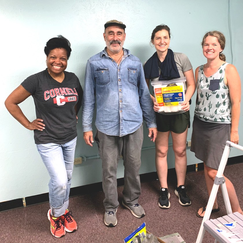 Alumni from the Cornell Club of Colorado volunteered to paint a room at the Sun Valley Youth Center in Denver.