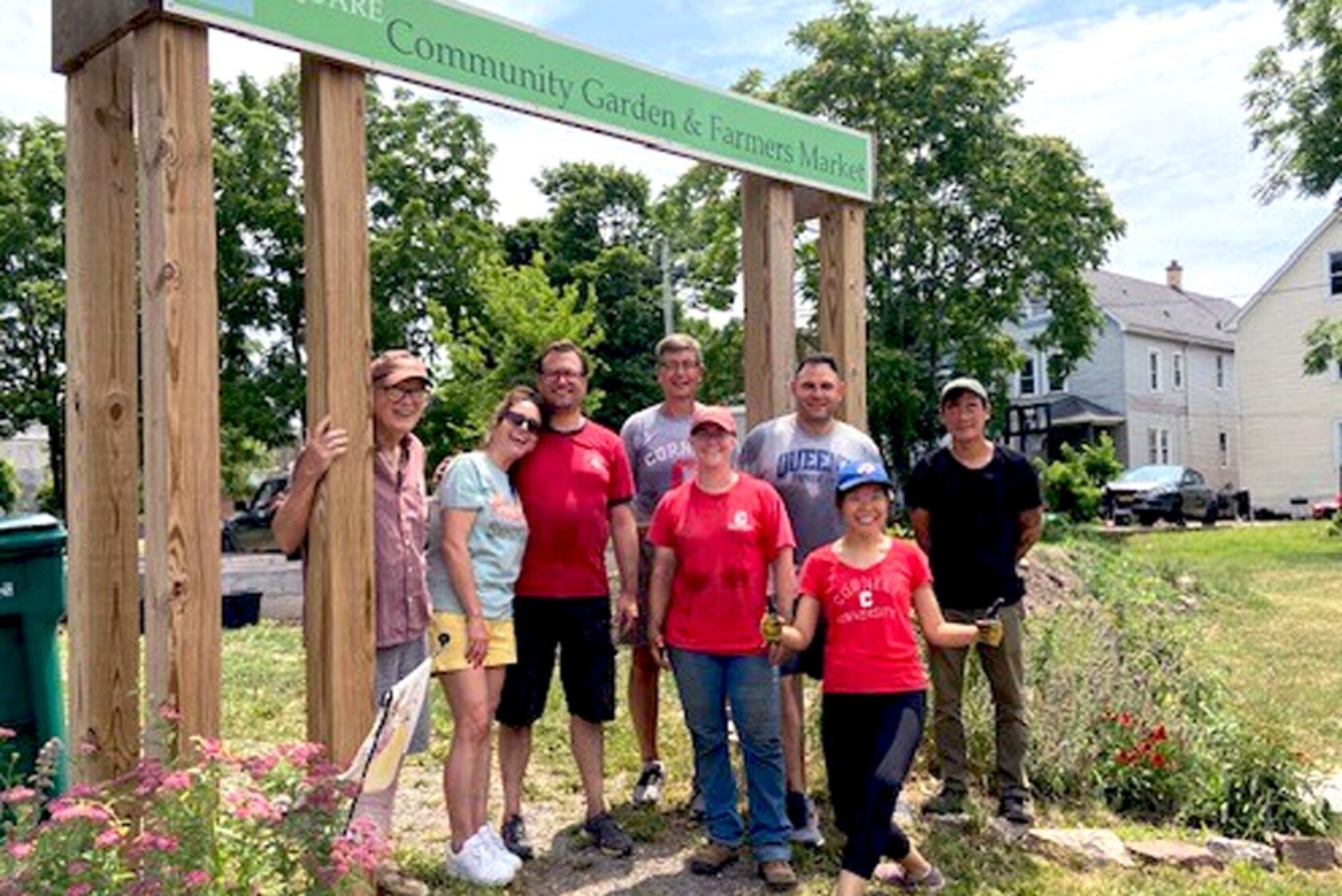 The Cornell Club of Greater Buffalo was one of five regional clubs that volunteered to do landscape, park, or garden cleanups in July as part of Cornell Cares summer edition.