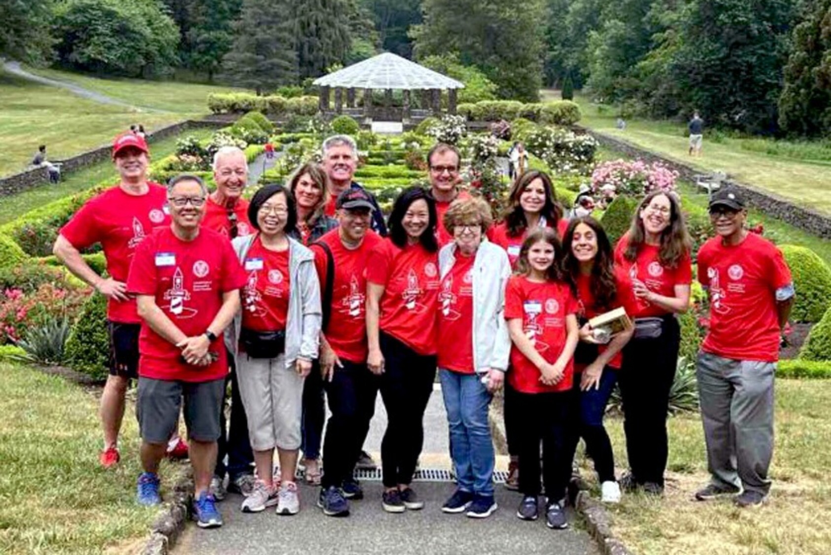 The Cornell Club of Monmouth & Ocean Counties conducted children’s activities, including pot painting, plant potting, bird house building, and hummingbird feeder crafting at Deep Cut Gardens in Middletown, New Jersey.