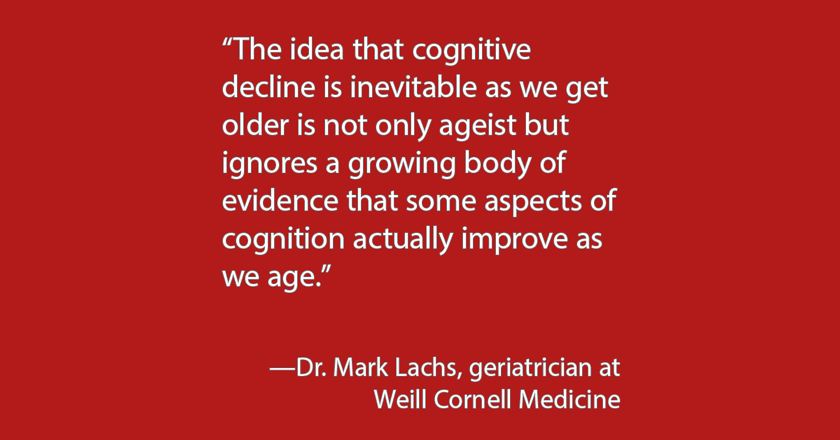Cognitive decline is not inevitable as we get older - Alumni, parents ...